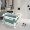MERISHOPP®Bathroom Tub Large Soft Soaking Standing Bath Tub ... - Image 10