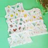 A toddler thing - Organic Cotton Muslin Button Jabla | White... - Image 5