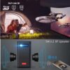 Mini DLP 3D Projector, Portable HD LED WiFi Projector Batter... - Image 9