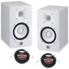 Yamaha HS5 5" Powered Studio Monitors Pair White with 1/4" -... - Image 2