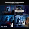 Qubo Smart 360 2K 3MP 1296p WiFi CCTV Security Camera from H... - Image 5
