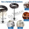 Da URBAN® Smiley Pack of 2 Height Adjustable and Revolving B... - Image 8