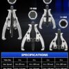 Orion Motor Tech Gear Puller Set, 3" 4" 6" 8" Bearing Puller... - Image 4