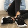 Campus Women\'s Claire BLK/Peach Running Shoes - 7UK/India C... - Image 7