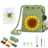PATPAT Diy Crochet Phone Bag Material Kit Beginners Sun Flow... - Image 2