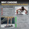 Wearslim Professional Push Up Board For Men, Multi-Functiona... - Image 5