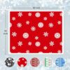 Touchat Red Sherpa Christmas Throw Blanket, Fuzzy Fluffy Sof... - Image 4