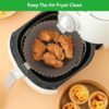 Niwix Pack of 2 Air Fryer Silicone Liners I Round Basket Bak... - Image 8