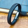 Fashion Frill Stylish Bracelet For Men Leather Bracelet Magn... - Image 4