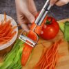 Top Chef 2-in-1 Kitchen Vegetable and Fruit Peeler, Stainles... - Image 3