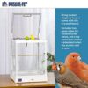 Prevue Pet Products Clear View Glass Bird Cage Crystal Palac... - Image 2