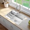 Ruhe® Handmade Exclusive Single Bowl Kitchen Sink - 24x18x10... - Image 2