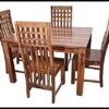 VINOD FURNITURE HOUSE Sheesham Wood Wooden Dining Table 4 Se... - Image 3
