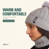 Boldfit Woolen Winter Cap for Women with Neck Warmer Soft Wo... - Image 7