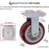 6 inch x 2 inch Pro-Tech Polyurethane Heavy Duty Non-Marking... - Image 6
