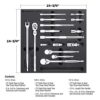 Powerbuilt Pro Tech 16 Pc. Ratchets Socket Drive Tool Access... - Image 3