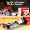 Mini Lathe, WM101A-Plus Mini Wood Lathe Machine, 24VDC 96W P... - Image 5