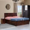 Royal Finish Nivora Solid Wood King Size Bed with Storage - ... - Image 2