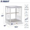 Prevue Pet Products Clear View Glass Bird Cage Crystal Palac... - Image 6