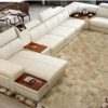 LUKRAIN® Furniture Pure & Genuine U Shape Leather Sofa Set/ ... - Image 2