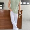NETCLICK Mens Waffle Tank Tops Sleeveless Round Neck Polycot... - Image 6