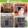 Outdoor Feral Cat House Weatherproof, Small Rabbit Hutch Bun... - Image 3