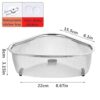 SHARANAM Steel Sink Corner Strainer Kitchen Stainless Steel ... - Image 3