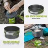 Hacer COMPSOR-303 Portable Camping Cooking Set Non-Stick Hik... - Image 4