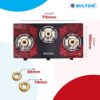 MILTON Premium Red Manual Ignition Glass Top Gas Stove,1-Yea... - Image 8