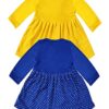 KidzzCart Baby Girl\'s Pure Cotton Frock Dress Full Sleeves ... - Image 3