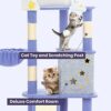 53" Cat Tree Tower Furniture with Sisal Scratch Post and Boa... - Image 5