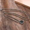 Fashion Frill Men\'s Jewellery Black Silver Chain For Men Bo... - Image 6