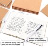 feela 170 Pack Blank Kraft Notebooks, Unlined Sketchbook Min... - Image 3