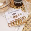 Shining Diva Fashion 11 Pairs Combo Set Latest Stylish Hoop ... - Image 9