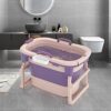 MERISHOPP®Bathroom Tub Large Soft Soaking Standing Bath Tub ... - Image 7