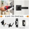 Probrico Passage Door Lever Handle Interior Non-Locking Leve... - Image 6