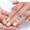 180 Royal Gems Diamond Gold Ring for Women Girls Heera Stone... - Image 4