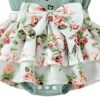Hopscotch Baby Girls Text Print Bodysuit with Headband In Gr... - Image 6