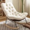 Velura Upholstered Rocking Chair Lounge Chair for Front Porc... - Image 9
