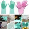 HUSB Gloves Magic Silicone Dish Washing Gloves, Silicon Clea... - Image 3