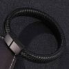 Fashion Frill Stylish Bracelet For Men Leather Bracelet Magn... - Image 7
