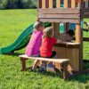 Backyard Discovery Lakewood Cedar Wood Swing Set, Covered Up... - Image 4