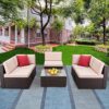 OUTLIVING Outdoor Sofa Set | Patio Furniture Balcony Sofa Se... - Image 6