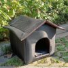 SAZ DEKOR® Portable Outdoor Cat House Weatherproof Pet Bed K... - Image 5