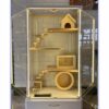 Luxury Glass Hamster Cage with LED Lighting, Exercise Wheel,... - Image 2