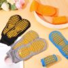 WKLOUYHE 4 Pairs Womens Mens Non-slip Grip Socks ABS Sport S... - Image 3