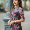 Sun Fashion And Lifestyle Women\'s Chanderi Stitched Printed... - Image 4