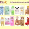 First Kick Baby Blankets New Born Combo Pack of Hooded Wrapp... - Image 5