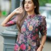Sun Fashion And Lifestyle Women\'s Chanderi Stitched Printed... - Image 5