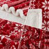 Touchat Red Sherpa Christmas Throw Blanket, Fuzzy Fluffy Sof... - Image 9